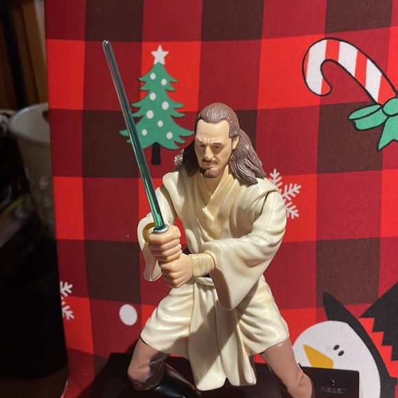 Star Wars 1999 Qui Gon Jinn Thinkway Interactive Mechanical Talking Bank - Picture 5 of 6